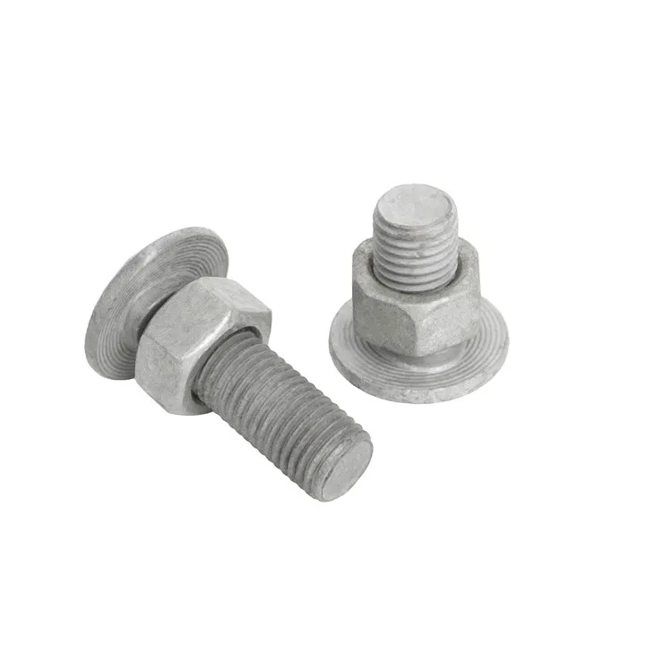 HDG Guard Rail Splice Bolts And Nuts For Highway Barrier Protection