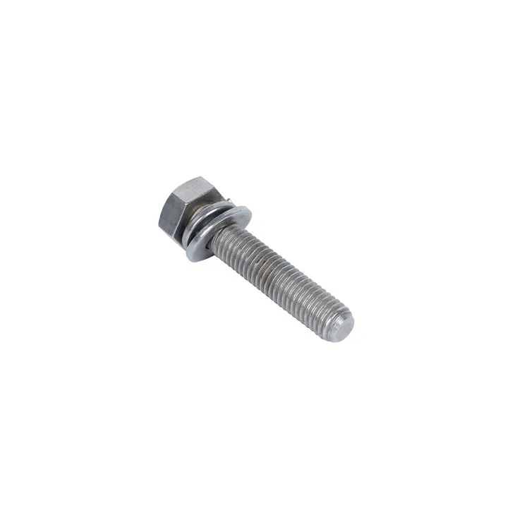 Hex Head Sems Screw 304 Stainless Steel With Flat And Split Lock Washer
