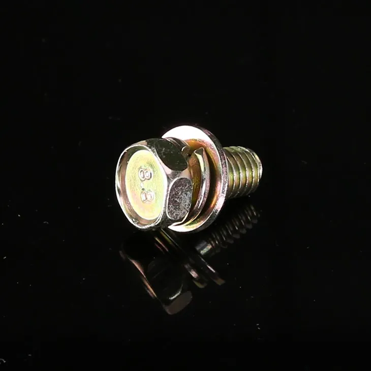 IND Head Screw With Spring And Flat Washer SEMS