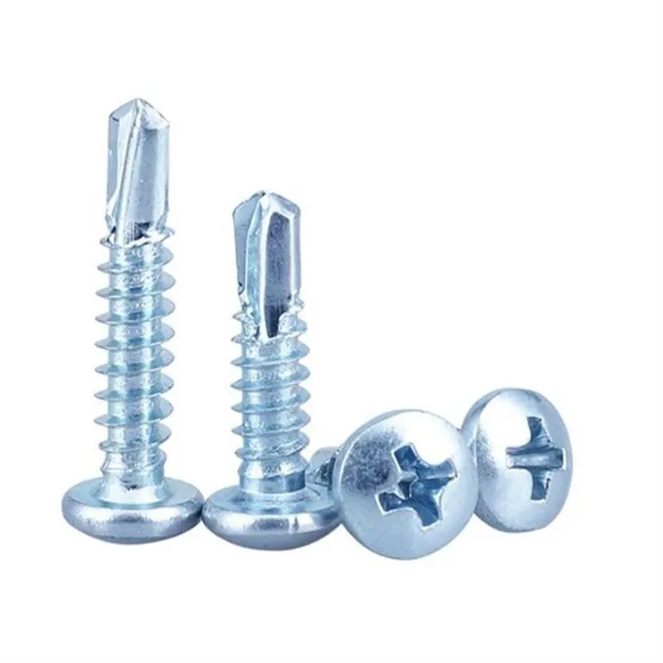 Pan Head Cross Slot Drill Nail Zinc Plated Tornillo